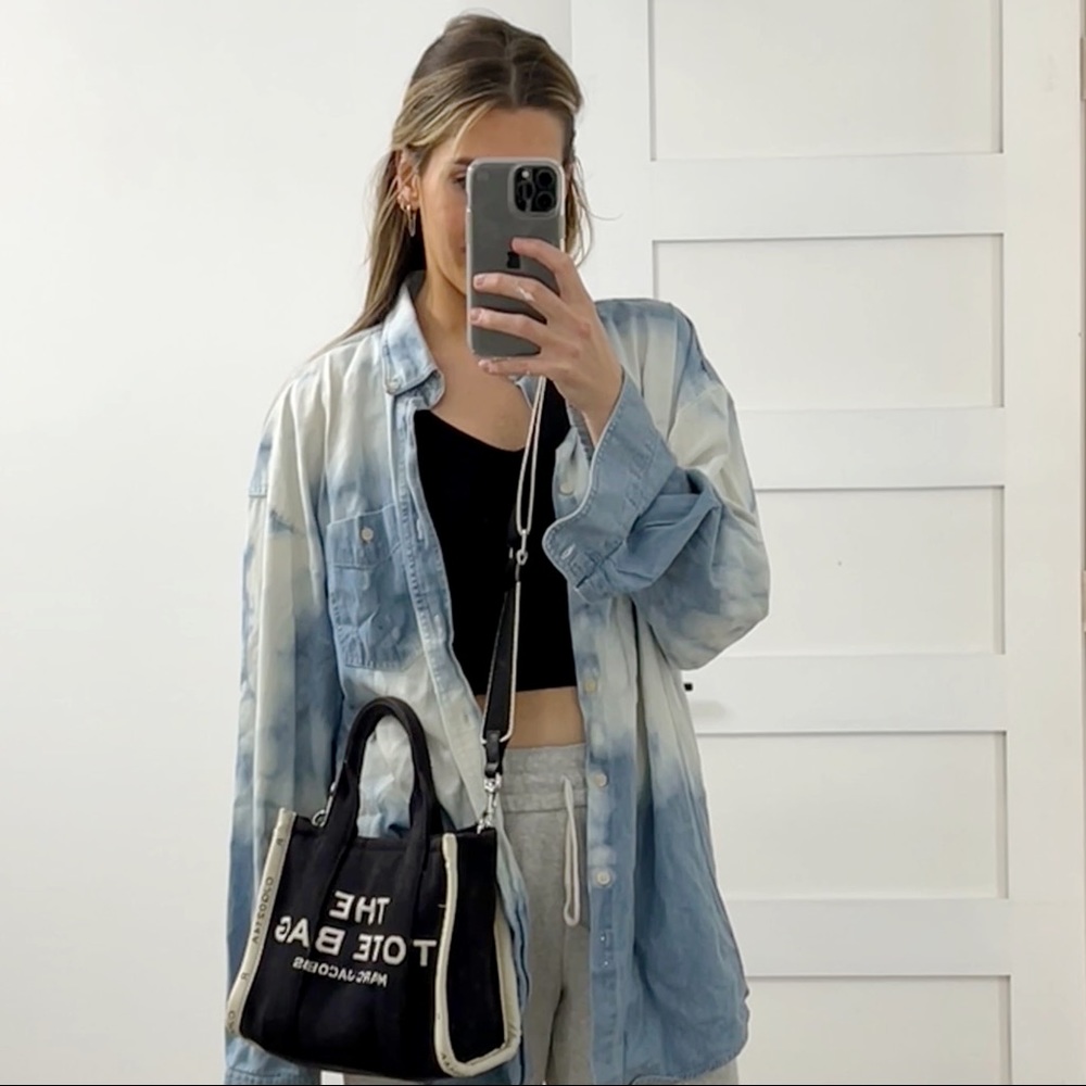 Urban Outfitters Renewal Distressed Denim Shirt
